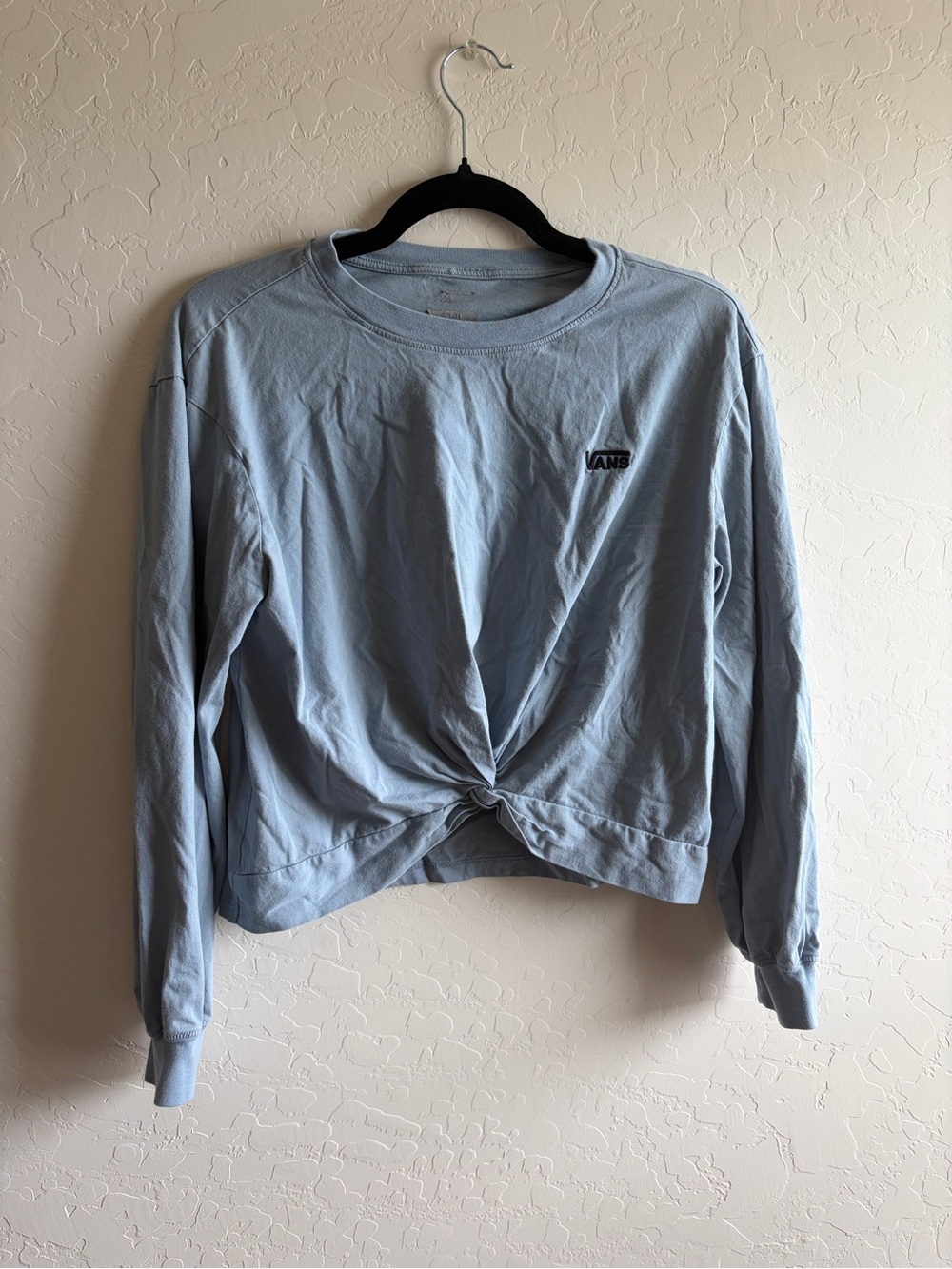 Vans Light Blue Long Sleeve Twist-Knot Pullover